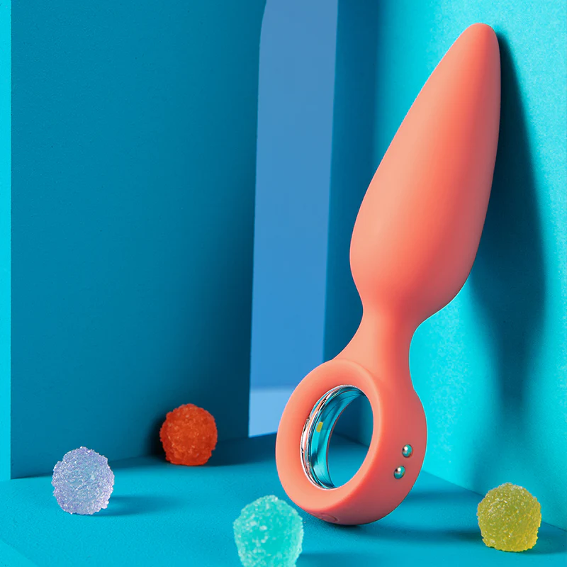 Cheeky Vibrating Butt Plug Emojibator