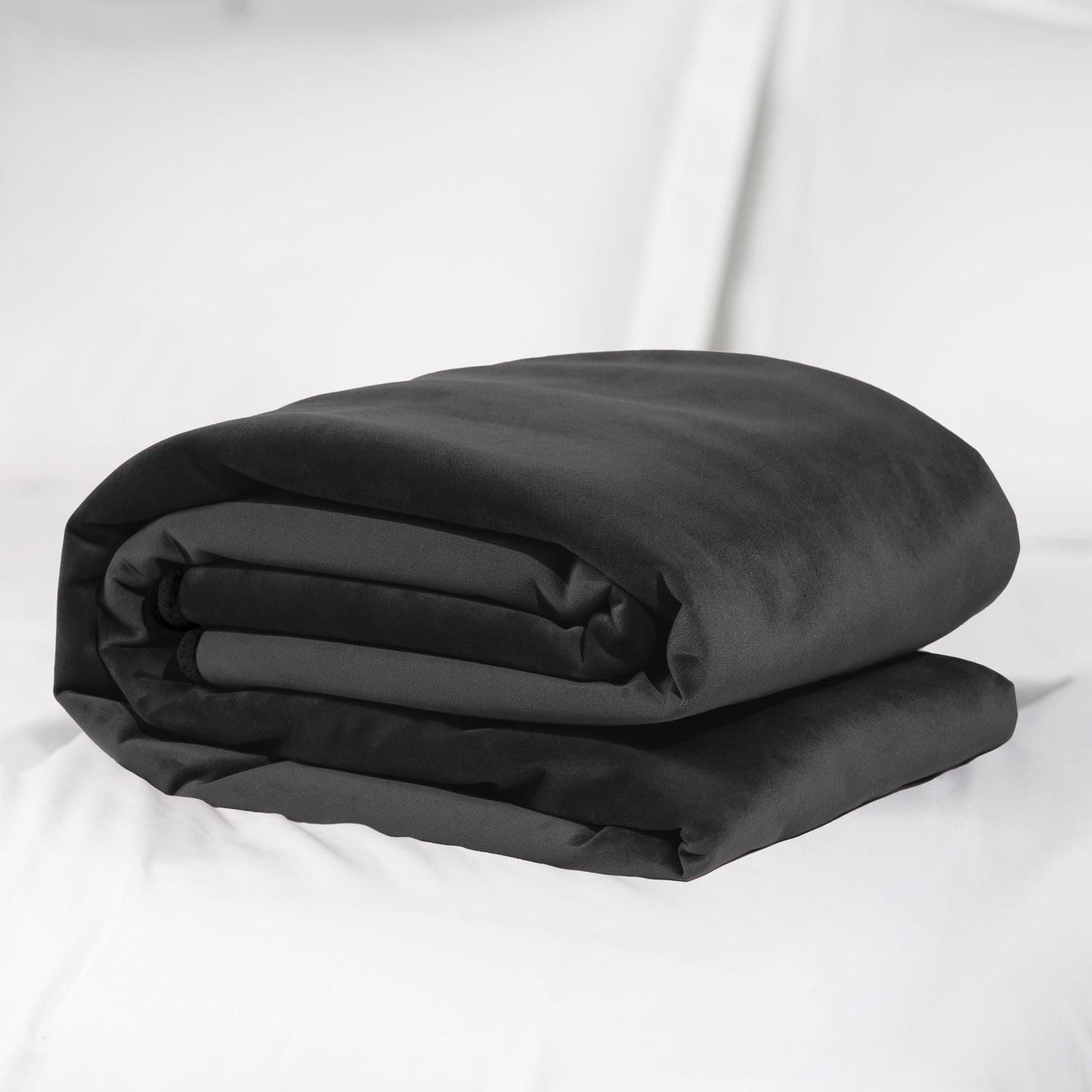 Blanket - Fascinator Throw Black Velvish - Travel Size