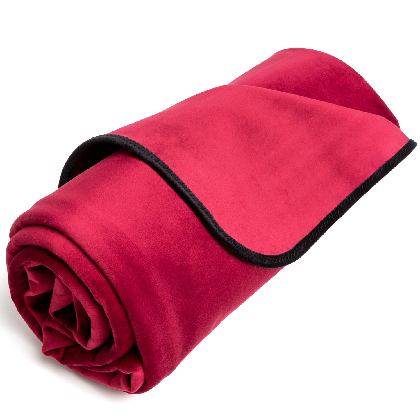 Blanket - Fascinator Throw Merlot Microvelvet - Travel Size