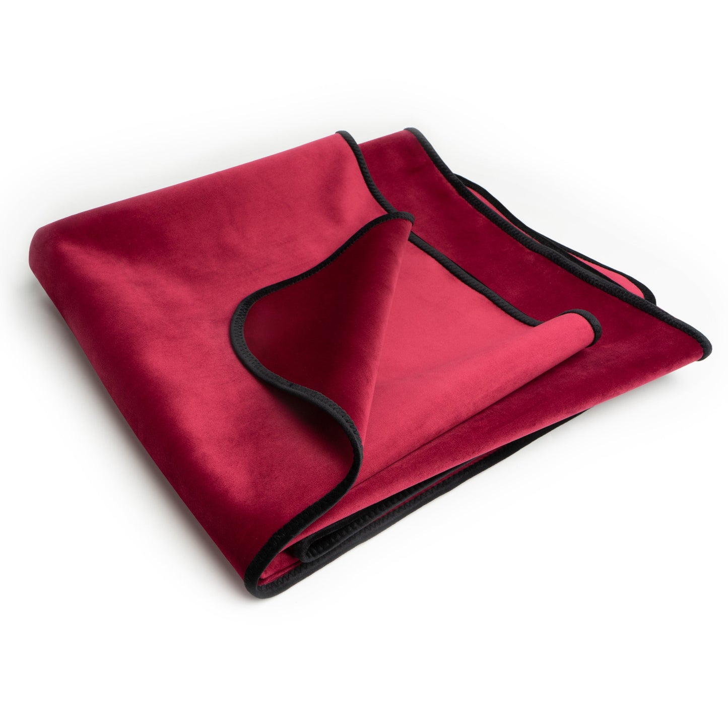 Blanket - Fascinator Throw Merlot Microvelvet - Travel Size
