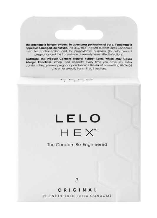 HEX Original Condoms, 3 Pack - SELVABUZZ