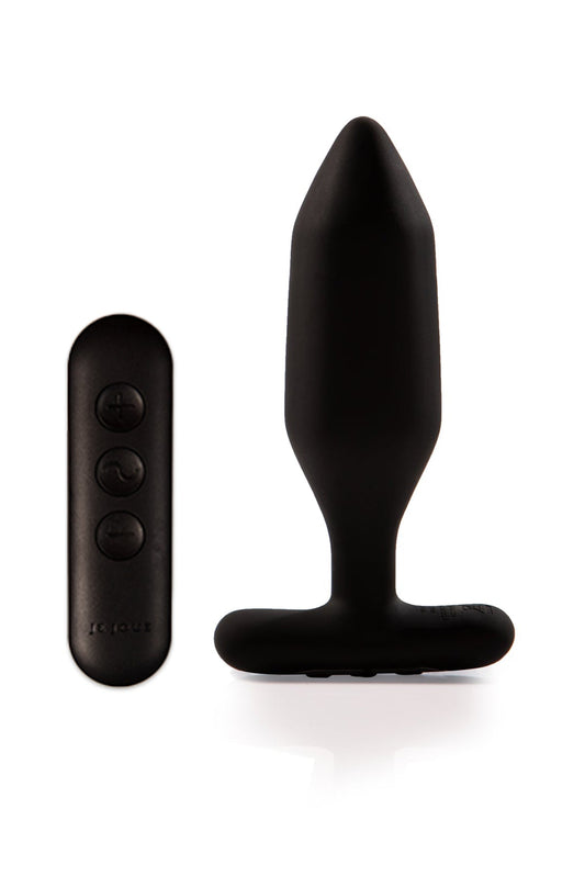 Onyx Vibrating Butt Plug Black - SELVABUZZ